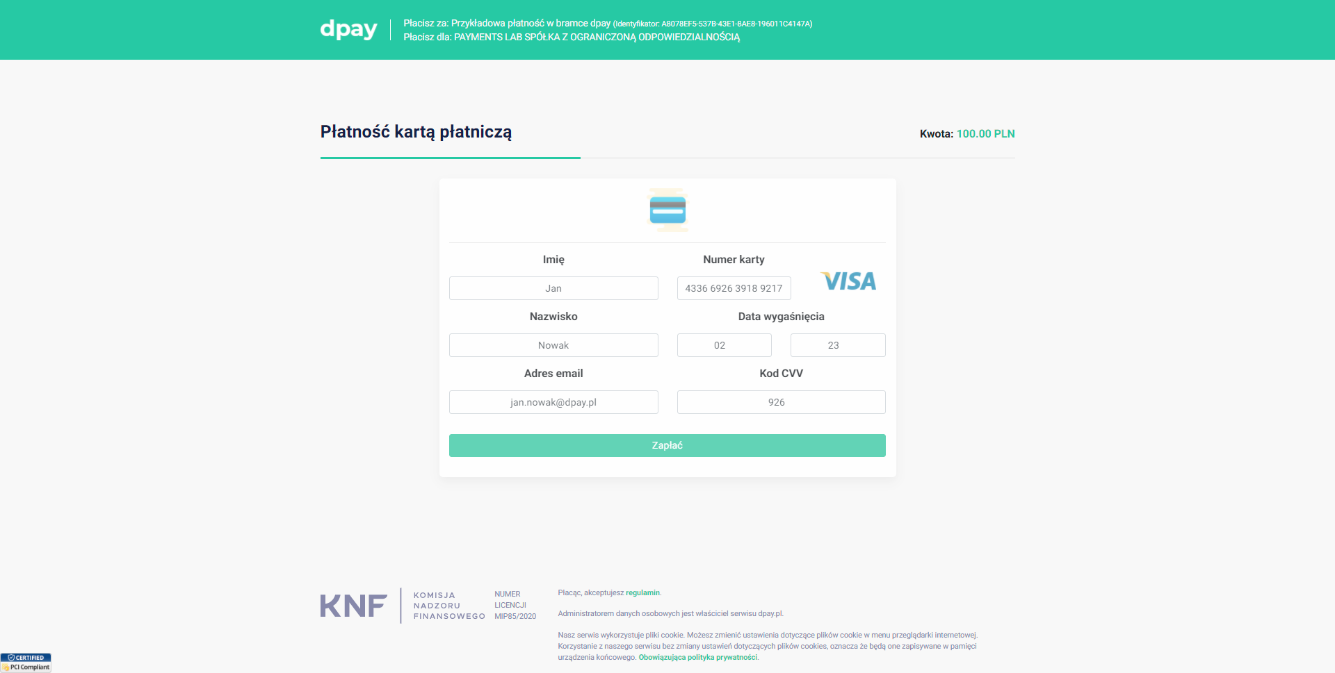 blik transaction website image