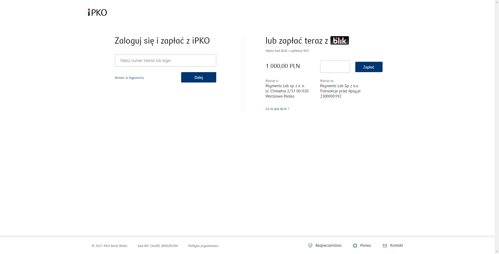 pko bp transaction system image